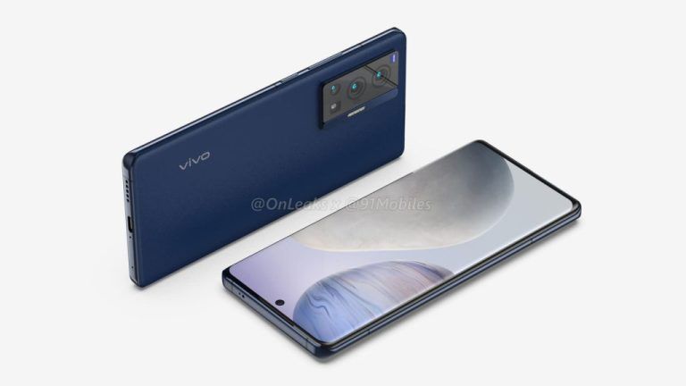 رندرهای ویوو X70 طراحی مشابه مدل پرو را با سه دوربین و صفحه نمایش تخت نشان می‌دهند