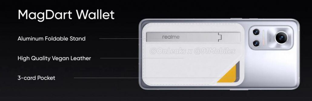 تصاویری از اتصال کیف پول MagDart به گوشی Realme Flash
