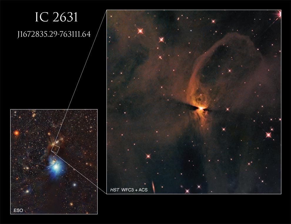 بازتاب نور ستارگان توسط تلسکوپ فضایی هابل ثبت شد