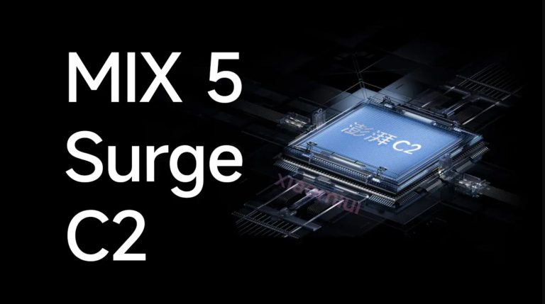 گوشی Mix 5 Pro شیائومی با پردازشگر تصویر Surge C2 عرضه می‌شود