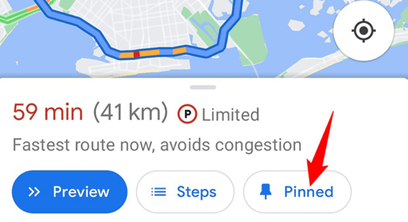 نحوه ذخیره مسیر مورد نظر در اپليکيشن گوگل مپس (Google Maps)