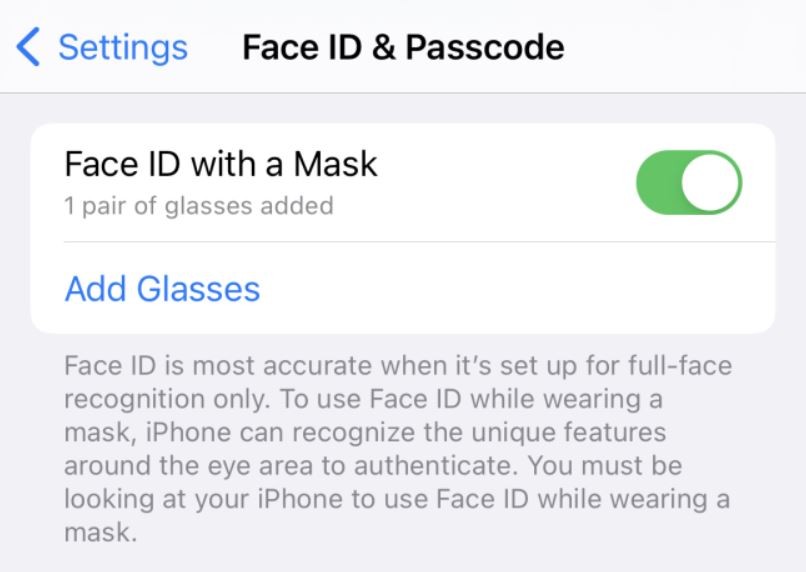 چگونه از قابلیت Face ID (فیس آیدی) با ماسک (باز کردن قفل فیس آیدی با ماسک) در آیفون استفاده کنیم؟