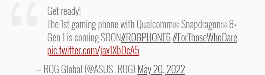 گوشی‌های ایسوس راگ فون 6 و ریلمی جی تی 2 مستر اکسپلولر ادیشن به اسنپدراگون 8 پلاس نسل 1 مجهز خواهند بود