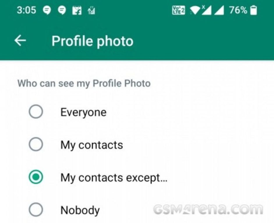 واتساپ سرانجام به همه کاربران اجازه می‌دهد عکس پروفایل، آخرین بازدید و درباره خود را از افراد خاص مخفی کنند