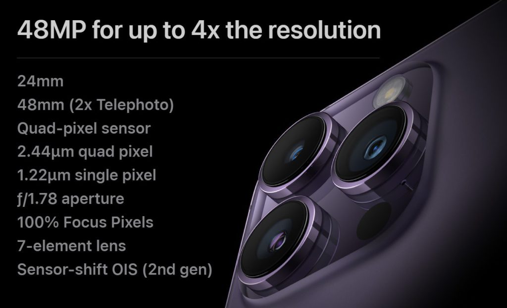 مدل‌های وانیلی (استاندارد) آیفون 15 ممکن است دارای دوربین اصلی 48 مگاپیکسلی باشند