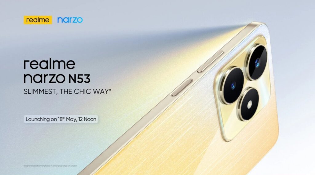 گوشی هوشمند ریلمی نارزو (Realme Narzo N53) معرفی شد