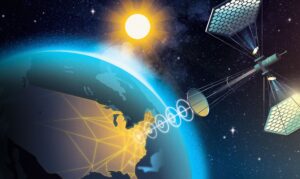 طرح مفهومی ایستگاه فضایی خورشیدی برای تامین برق برای سکونتگاه های آینده ماه