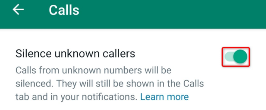 چگونه تماس‌ شماره‌های ناشناس را در واتساپ بیصدا کنیم؟