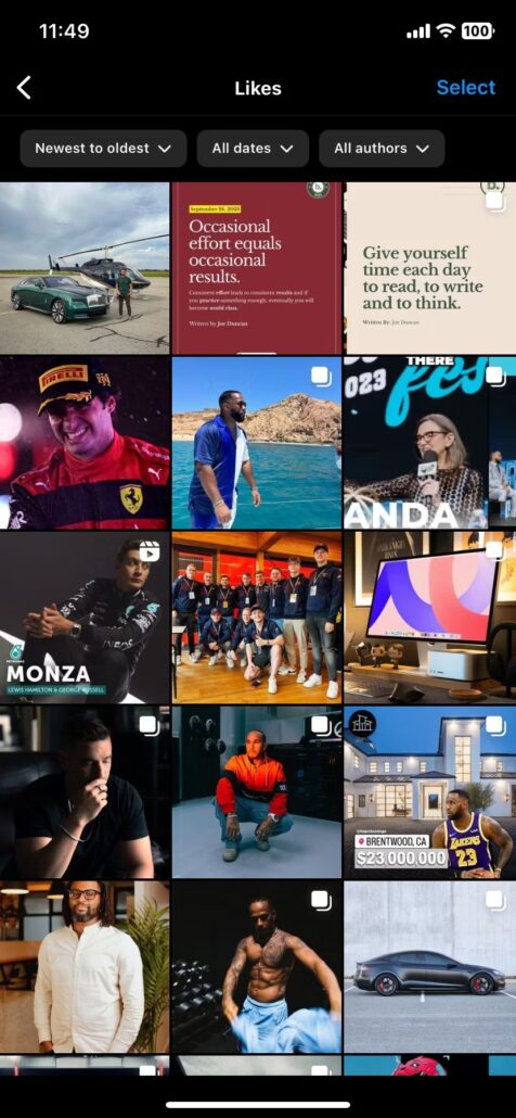 چگونه پست هایی که در اینستاگرام لایک و ذخیره کردیم را ببینیم؟