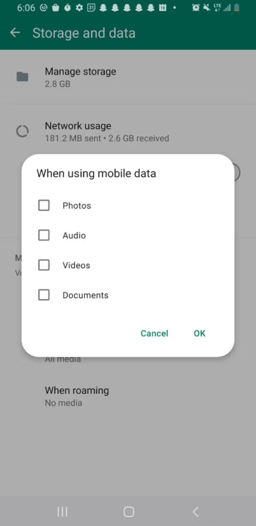 آموزش آزادسازی فضای اشغالی واتساپ در اندروید و iOS