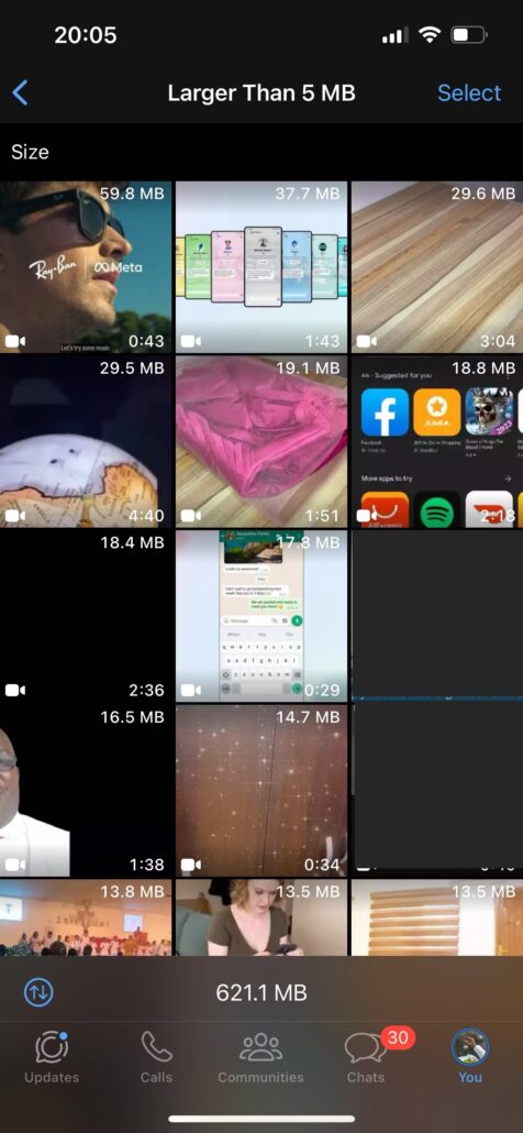 آموزش آزادسازی فضای اشغالی واتساپ در اندروید و iOS