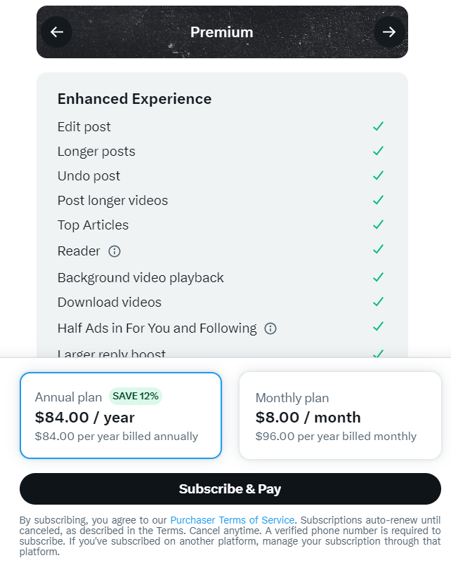 اشتراکهای پریمیوم پلاس و Basic شبکه اجتماعی X فعال شدند