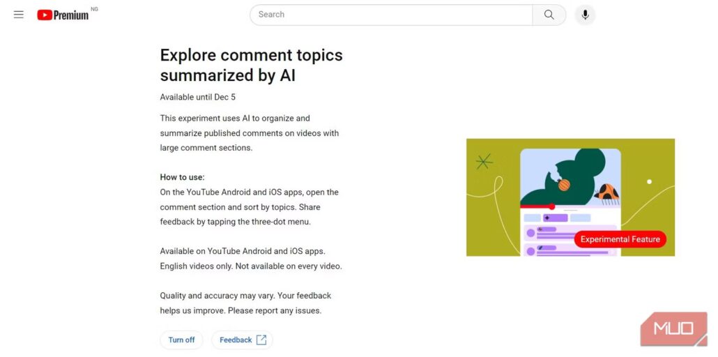 چگونه از قابلیت آزمایشی هوش مصنوعی یوتیوب استفاده کنیم؟