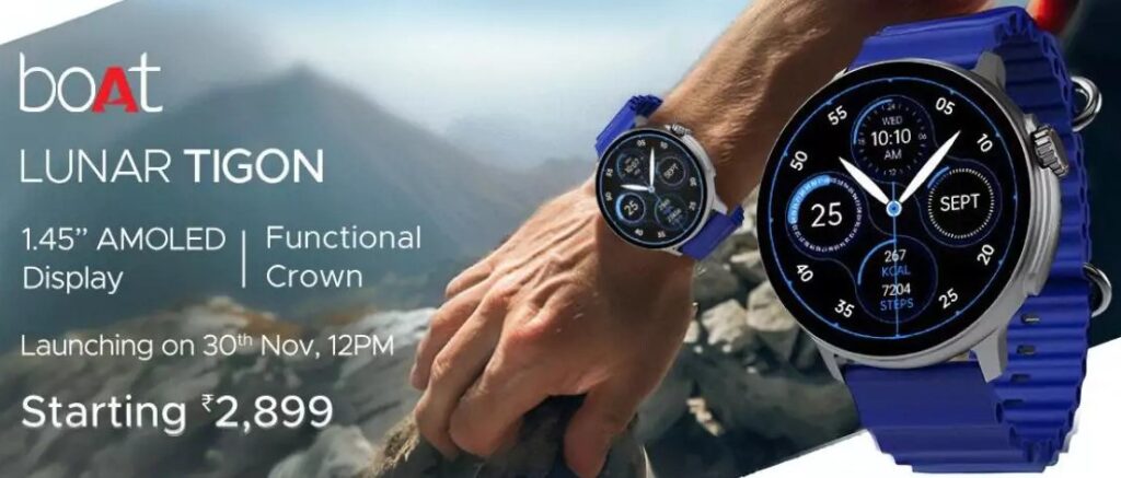 ساعت هوشمند لونار تایگن کمپانی boAt با طراحی چشم‌نواز معرفی شد