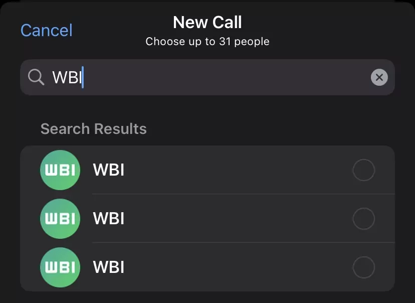 تماس گروهی در واتساپ