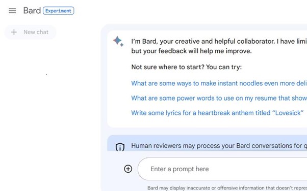 آموزش نحوه استفاده هوش مصنوعی گوگل Google bard