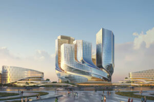 ساختمان مرکزی تنسنت در قالب چهار برج پیچ‌خورده در هم احداث خواهد شد!