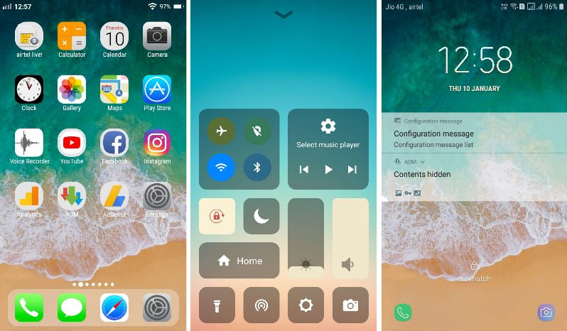 برنامه‌ی Phone X Launcher