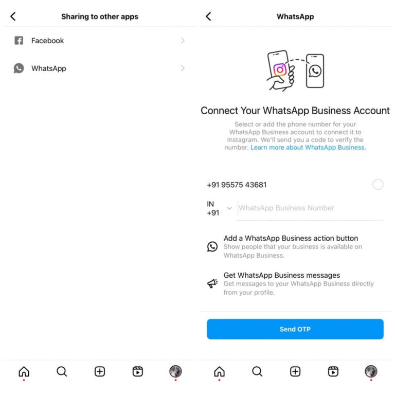 روش های اشتراک گذاری استوری اینستاگرام در استاتوس واتساپ