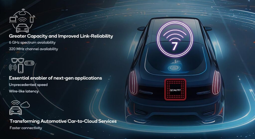 پلت‌فرم اسنپدراگون Auto Connectivity اتصال وای فای 7 را به خودروها می‌آورد!
