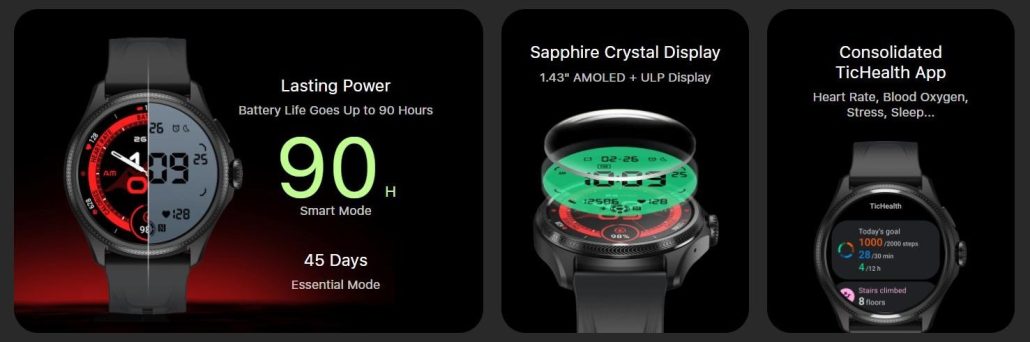 ساعت هوشمند جدید موبووی با نمایشگر کریستال یاقوت کبود عرضه شد