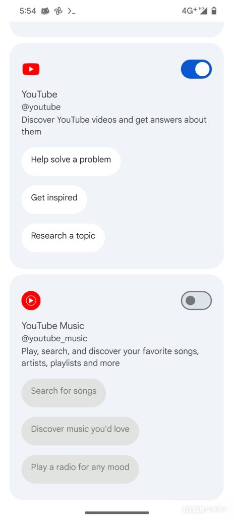 چت بات هوش مصنوعی جمینای به‌زودی به افزونه یوتیوب موزیک مجهز می‌شود!