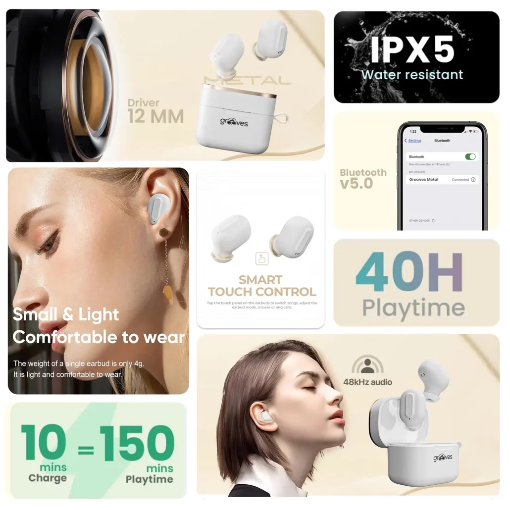 ایرباد متال گیمینگ Grooves با درایورهای 13 میلیمتری رونمایی شد