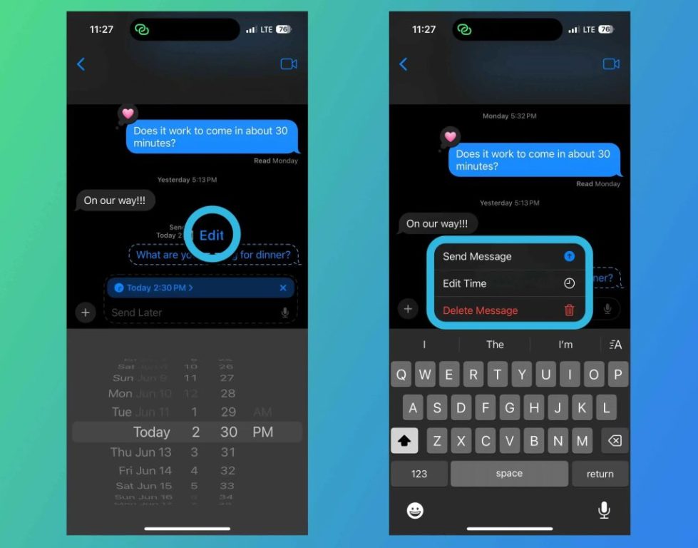 با قابلیت Send Later آپدیت iOS 18 اکنون پیام‌های خود را نوشته و بعداً ارسال کنید!