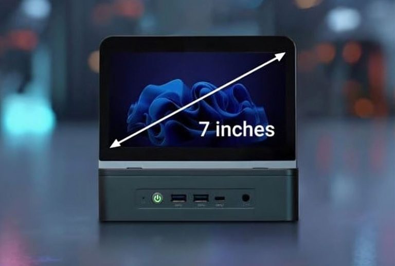 مینی کامپیوتر Miniproca با صفحه لمسی تاشو و پردازنده قدرتمند معرفی شد