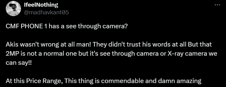 سنسور عمق دوربین سی ام اف فون 1 اجزاء داخلی اشیاء را نمایش می‌دهد!