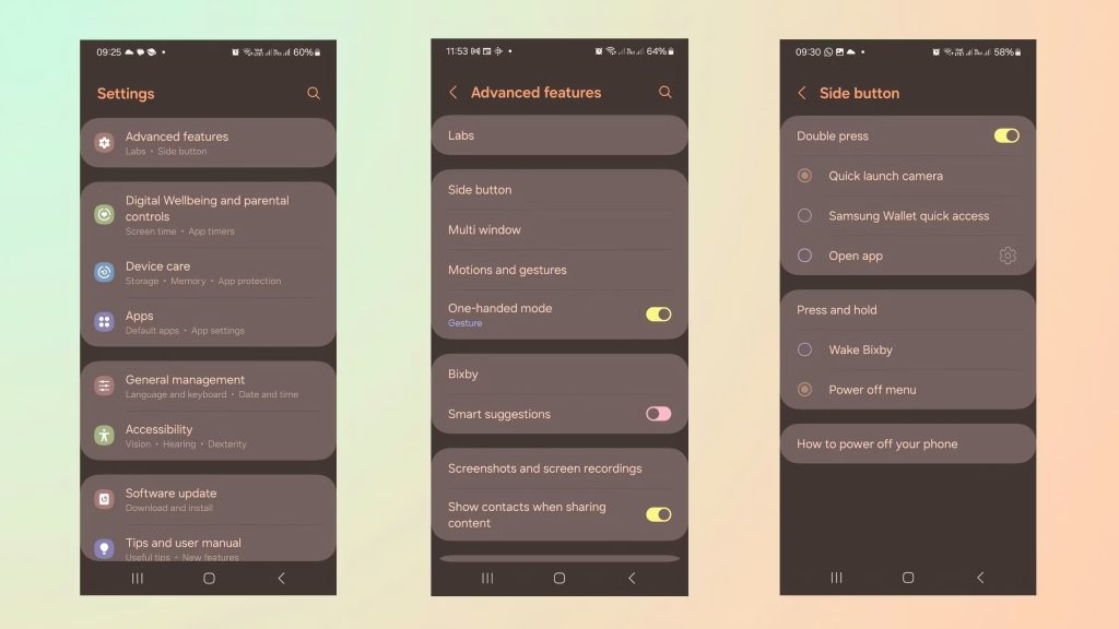آموزش استفاده از قابلیتهای مبتنی بر حرکت و ژست در گوشیهای سری گلکسی سامسونگ