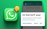 چگونه بدون اطلاع سایر اعضاء یک گروه واتساپی را ترک کنیم؟