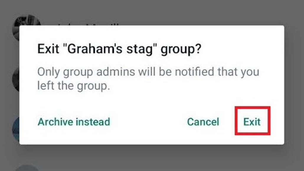 چگونه بدون اطلاع سایر اعضاء یک گروه واتساپی را ترک کنیم؟