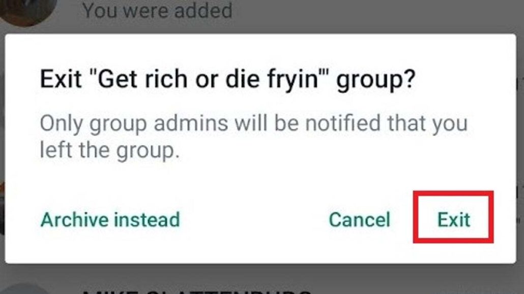 چگونه بدون اطلاع سایر اعضاء یک گروه واتساپی را ترک کنیم؟
