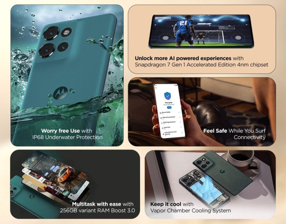 باریک‌ترین گوشی جان‌سخت جهان: مشخصات کلیدی و تصاویر موتورولا اج 50 فاش شد