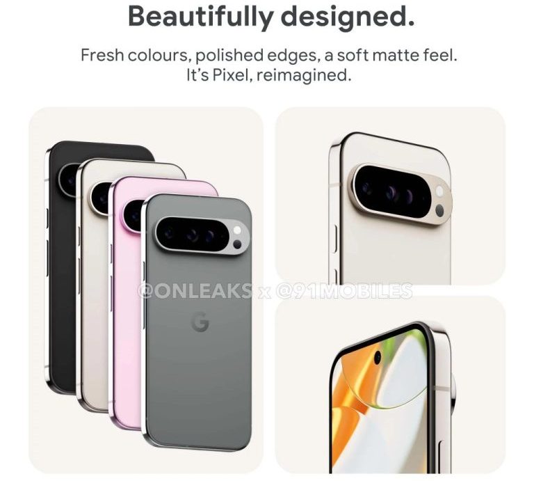 مشخصات کامل سری پیکسل 9 گوگل قبل از رونمایی فاش شد!
