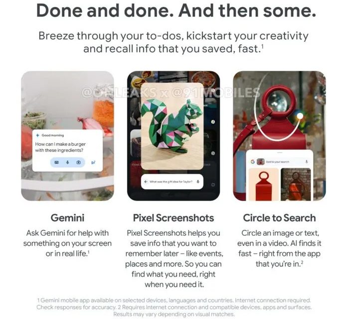 مشخصات کامل سری پیکسل 9 گوگل قبل از رونمایی فاش شد!