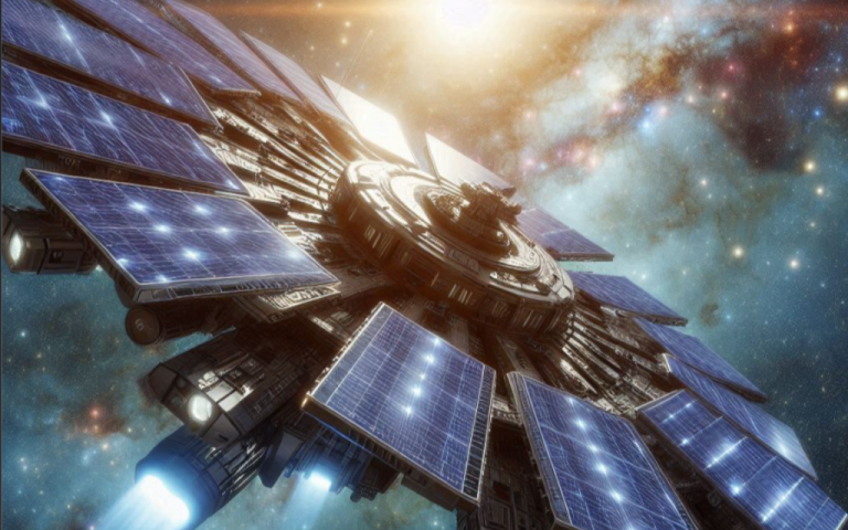 تامین انرژی لازم برای فضاپیماها از طریق ارسال پرتو با اولین نیروگاه خورشیدی فضایی جهان!