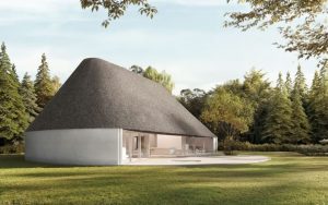 دیوارهای متحرک این خانه باز را میتوانید در صورت نیاز به حریم خصوصی ببندید.