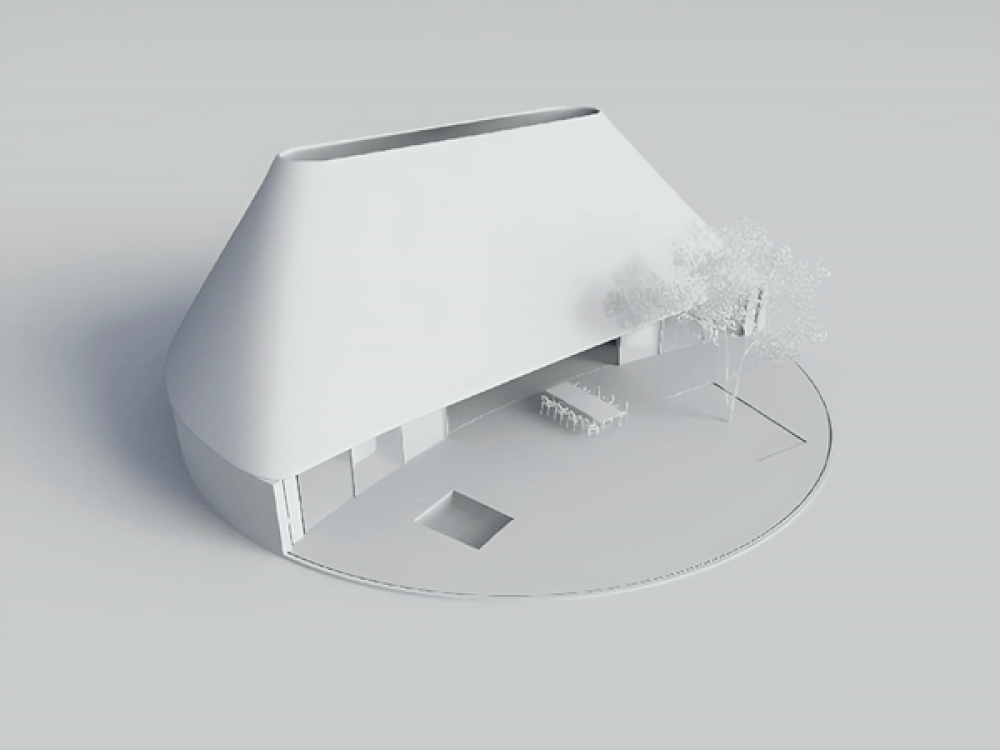 دیوارهای متحرک این خانه باز را میتوانید در صورت نیاز به حریم خصوصی ببندید.