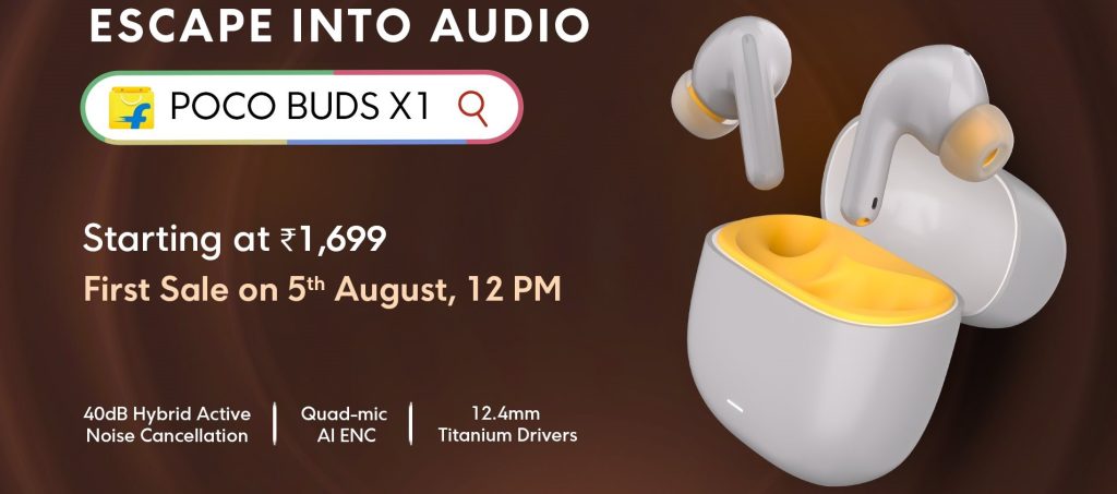 شیائومی از هدفون بیسیم پوکو بادز X1 با پشتیبانی از ANC هیبریدی رونمایی کرد