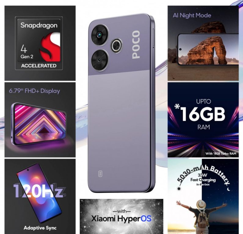 گوشی خوشقیمت پوکو M6 پلاس با دوربین 108 مگاپیکسلی معرفی شد