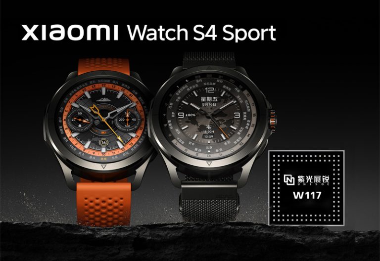 ساعت هوشمند شیائومی واچ S4 اسپرت با تراشه یونیساک W117 رونمایی شد