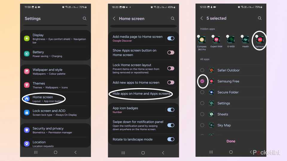 چگونه نرم افزارهای سیستمی غیرفعال یا پنهان شده را در گوشی سامسونگ بازیابی کنیم؟