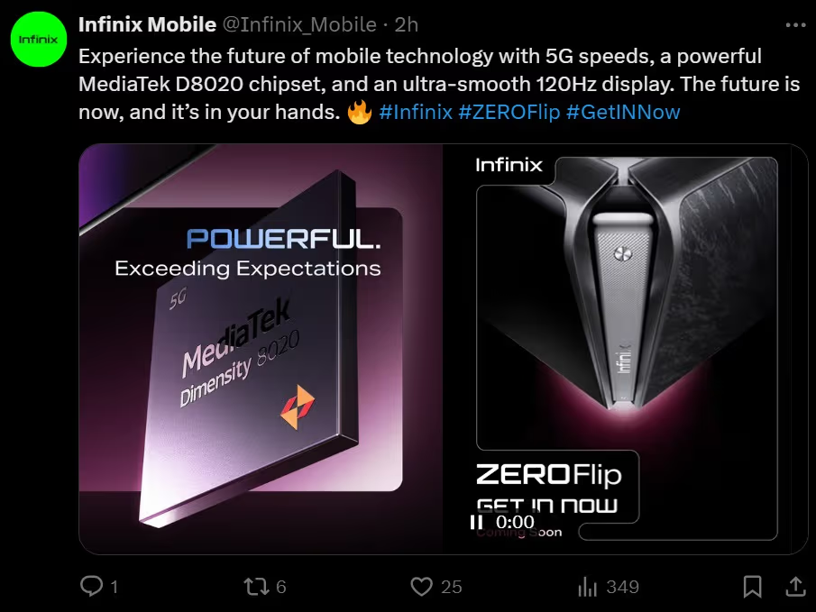 طراحی، گزینه‌های رنگی و مشخصات کلیدی گوشی تاشو اینفینیکس زیرو فلیپ فاش شد!