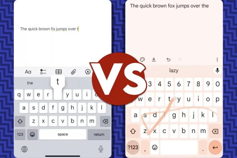 آیا سوایپ کردن و کشیدن انگشت روی صفحه سریعتر از تایپ معمولی با صفحهکلید گوشی است؟