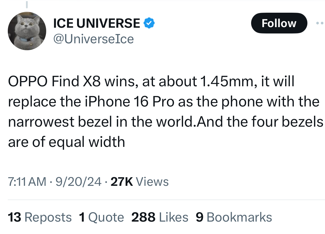 این مزیت کلیدی نمایشگر اوپو فایند X8، آن را یک قدم جلوتر از آیفون 16 پرو قرار میدهد!