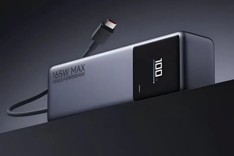 رونمایی شیائومی از پاوربانک ۱۰ هزار میلی‌آمپرساعتی با پشتیبانی از شارژ سریع ۱۶۵ واتی