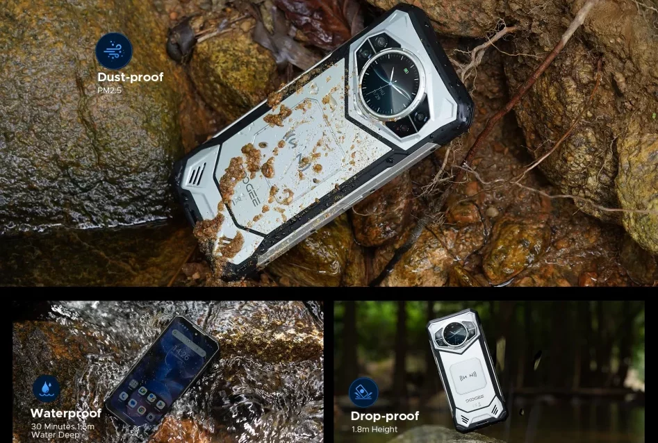 گوشی جان‌سخت و غیرتاشو دوجی S200 فایوجی با دو نمایشگر به بازار معرفی شد