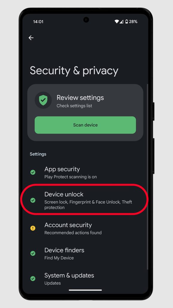 آموزش فعال‌سازی ویژگی‌های امنیتی سیستم ضد سرقت اندروید